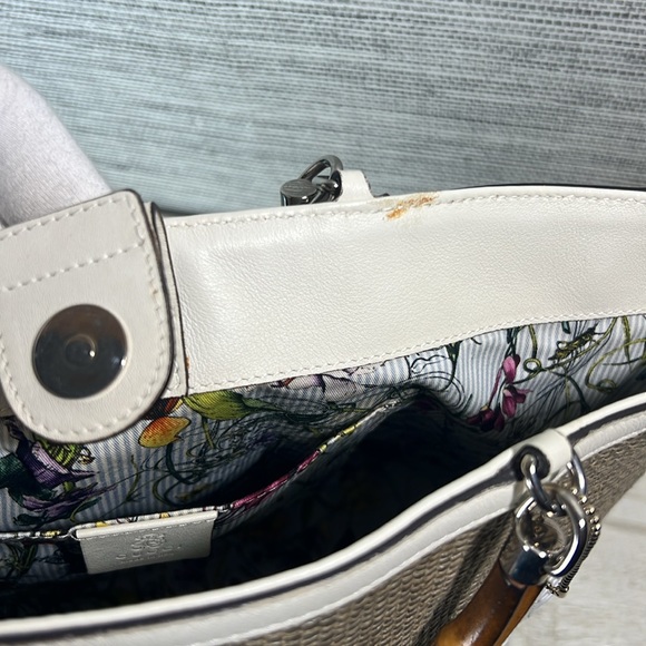 Gucci Raffia Bamboo Handles Straw Tote ✅COA Included - Picture 15 of 16